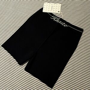 KHAITE Black Knit Bike Shorts